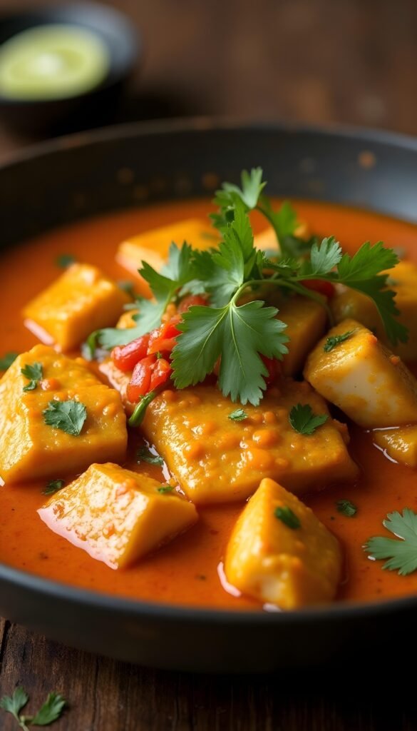 Spicy Thai Tilapia Curry with Coconut Milk