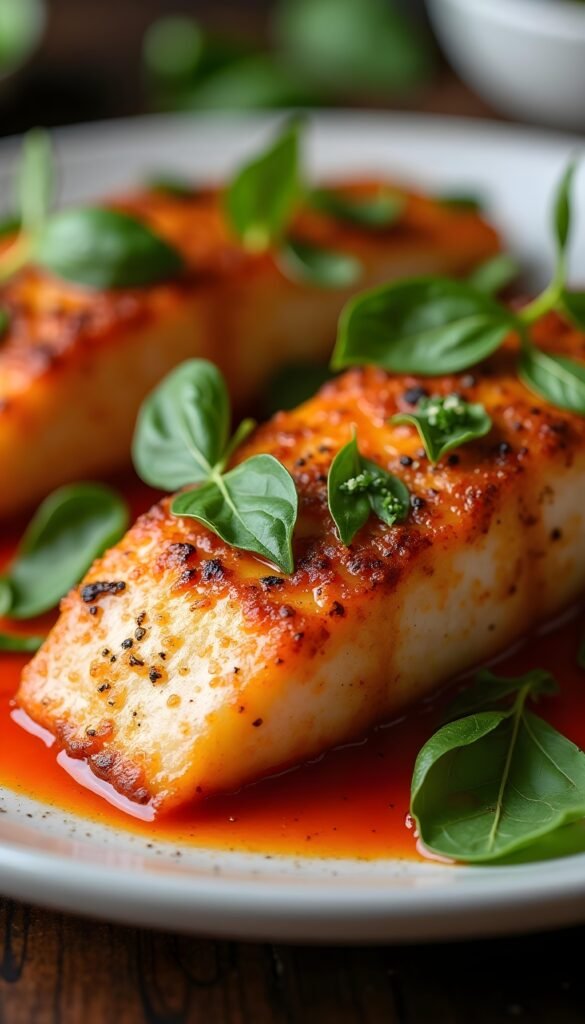 Spicy Thai Basil Tilapia