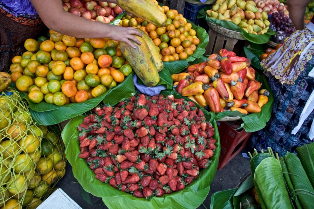 high-angle-view-fruits-sale-market