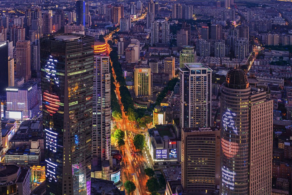 high-rise buildings overlooking the nanjing