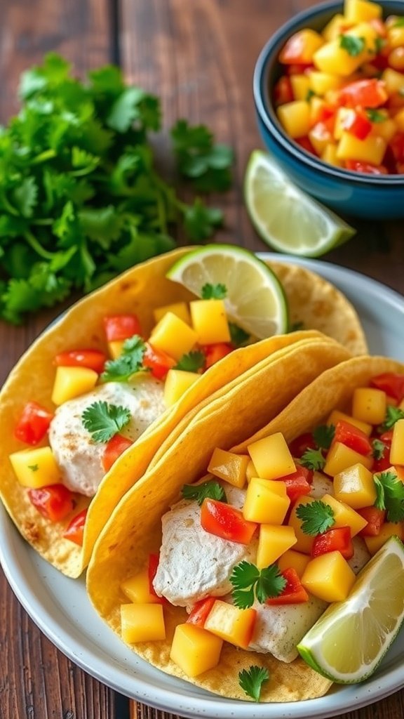 Zesty Spicy Cod Tacos with Refreshing Pineapple Salsa