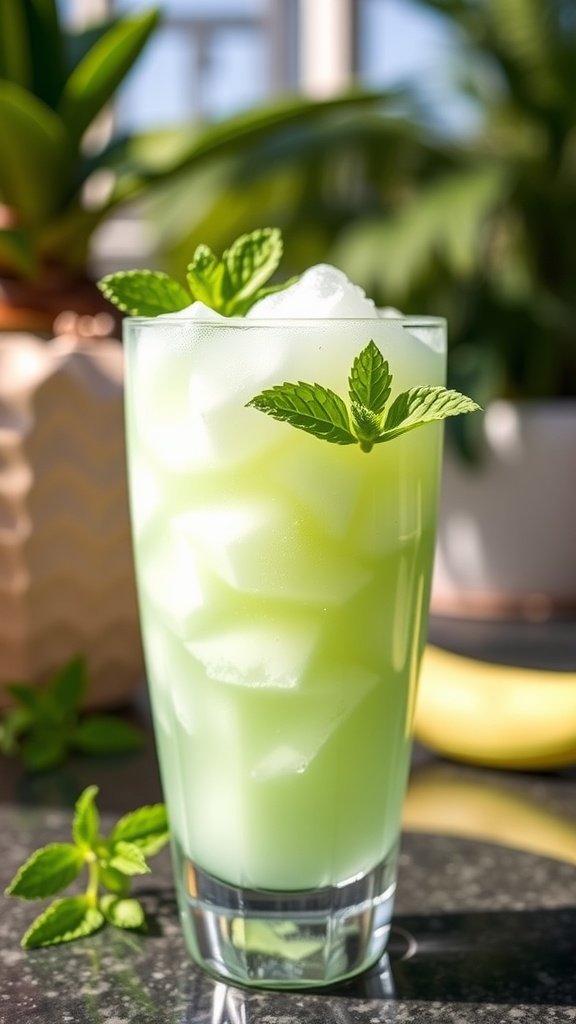Refreshing Honeydew Melon Vodka Slush 