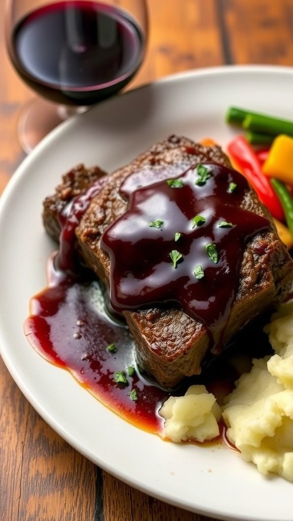 Savory Wine-Braised Beef Short Ribs Recipe