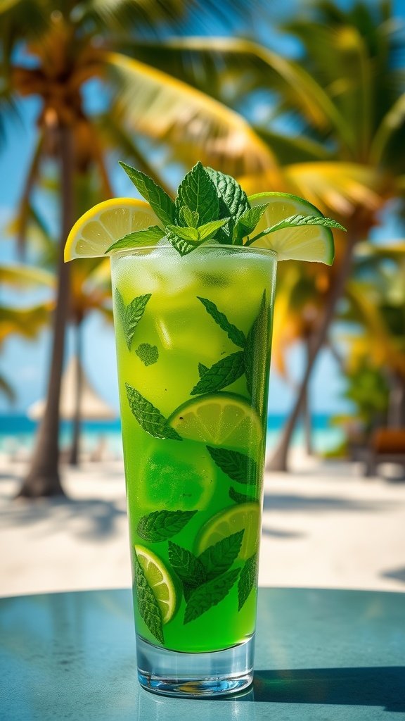 Refreshing Classic Mojito with Fresh Mint Refreshing Classic Mojito with Fresh Mint