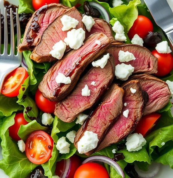 Grilled Steak and Blue Cheese Salad