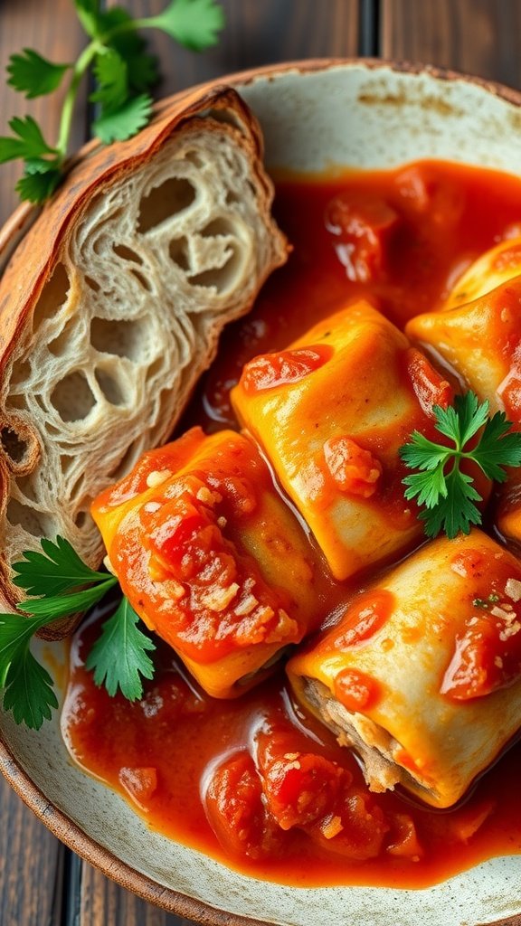 Savory Pork Stuffed Cabbage Rolls Savory Pork Stuffed Cabbage Rolls
