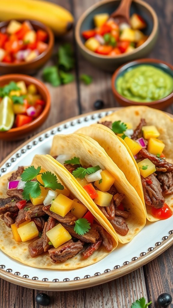Authentic Beef Tacos al Pastor