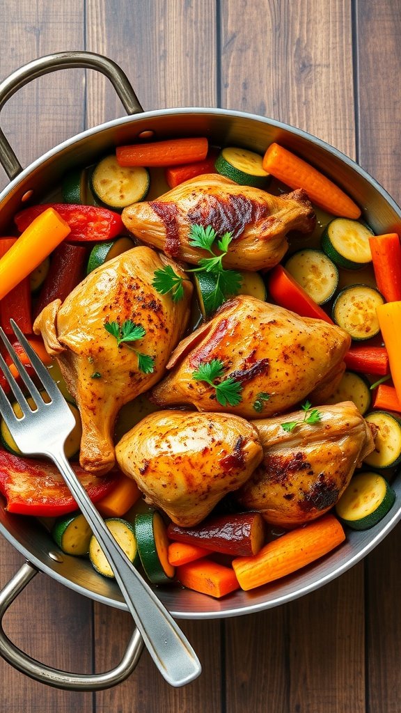  One-Pan Chicken and Roasted Vegetables