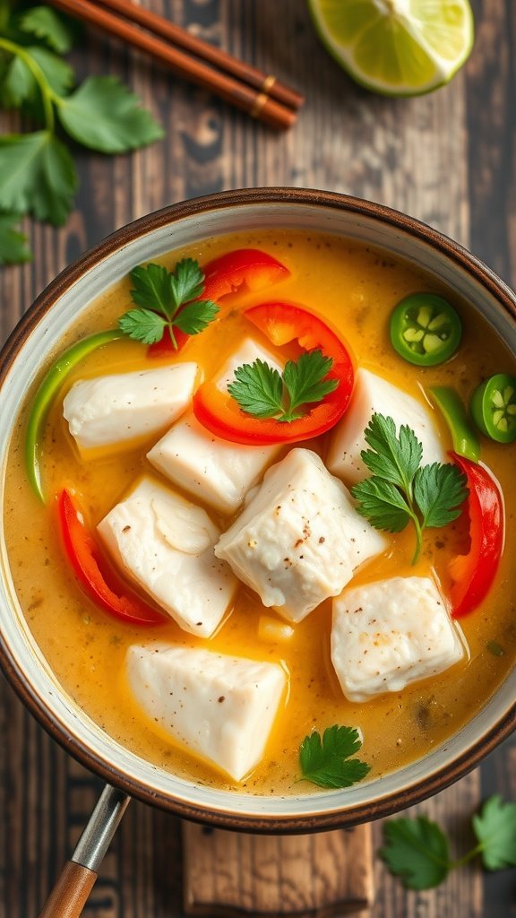 Spicy Thai Coconut Tilapia Soup Recipe Spicy Thai Coconut Tilapia Soup