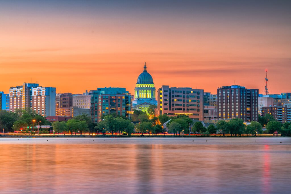 USA Skyline. Madison, Wisconsin,
