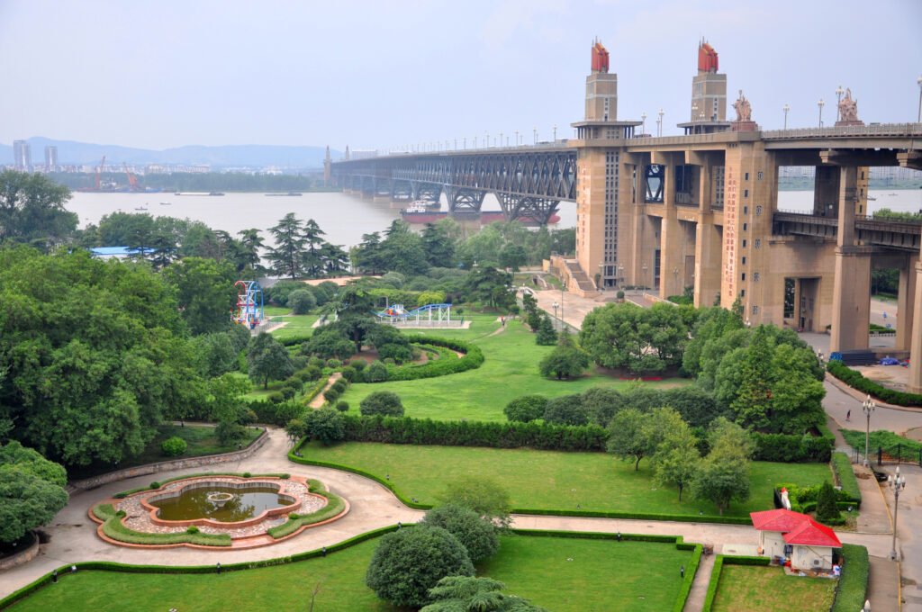 Nanjing Yangtze River Bridge, China.