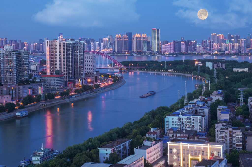 Night Scene Of Beautiful Wuhan. Night Scene Of Beautiful Wuhan.