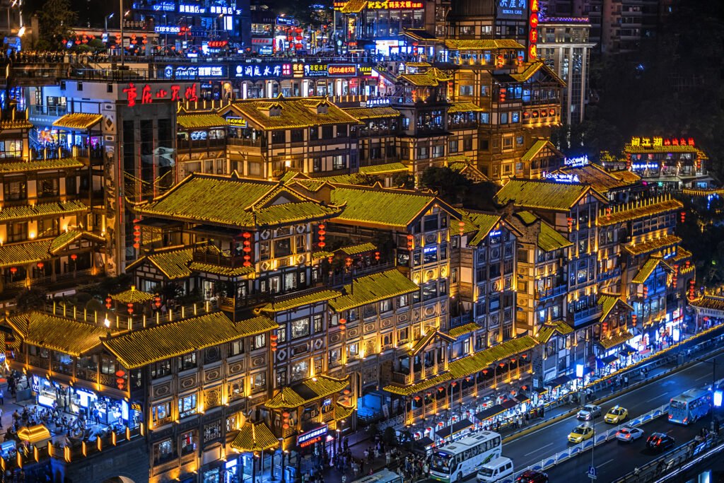Chongqing, night famous view Chongqing, night famous view
