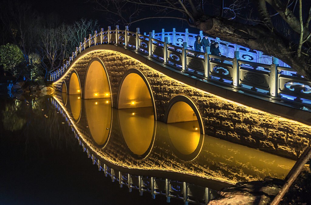 night view of nanjing shou-mountain