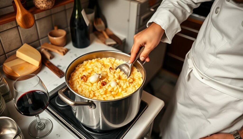 northern Italian risotto preparation northern Italian risotto preparation