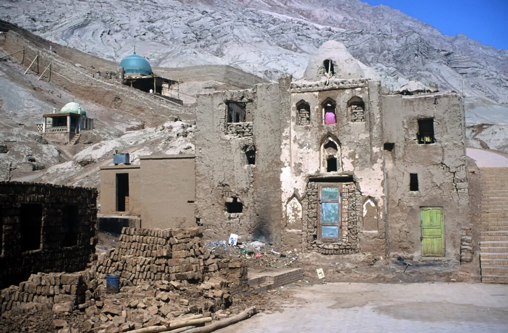 Very Old Houses In The Near Of Dunhuang,Gansu,Chin Very Old Houses In The Near Of Dunhuang,Gansu,Chin