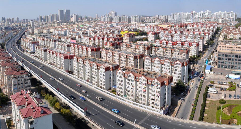 panorama of qingda city