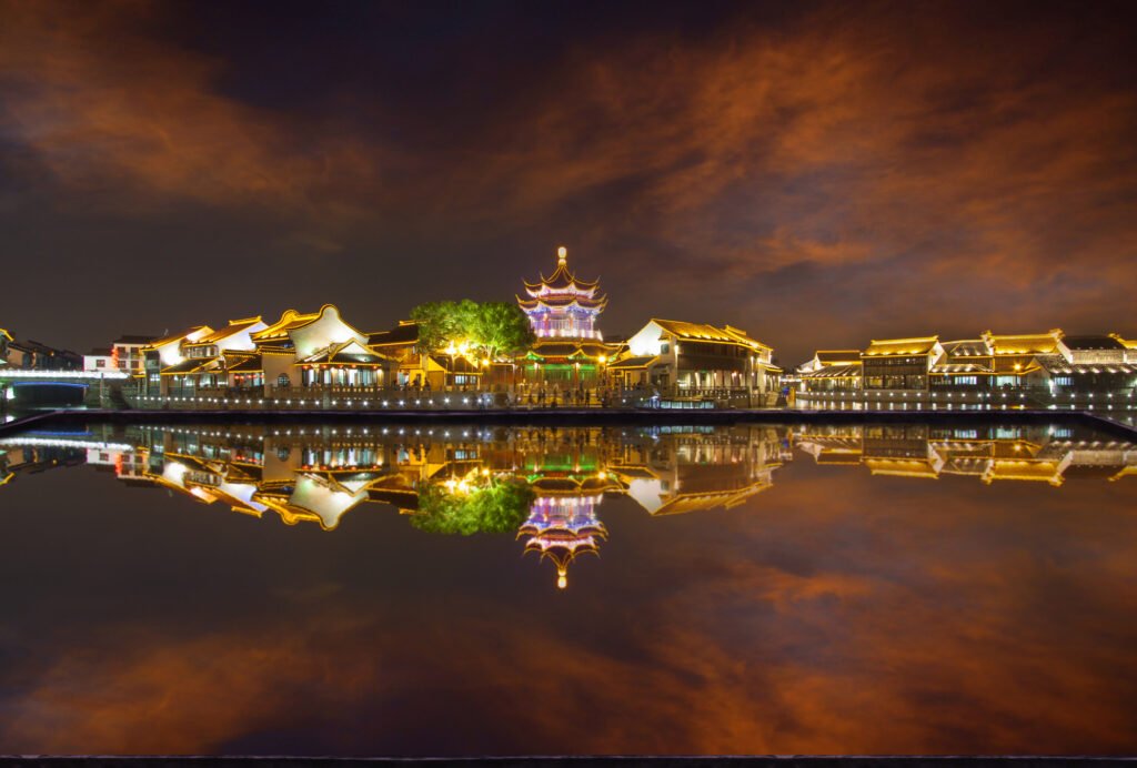 suzhou shantang night china