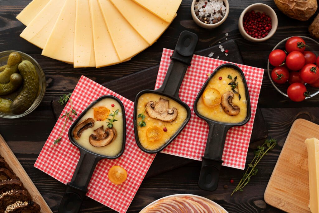 top-view-raclette-dish-with-ingredients-delicious-food
