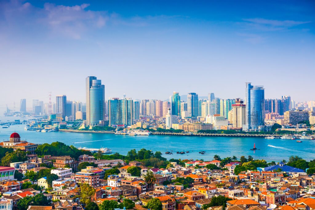 Xiamen city skyline view Xiamen city skyline view