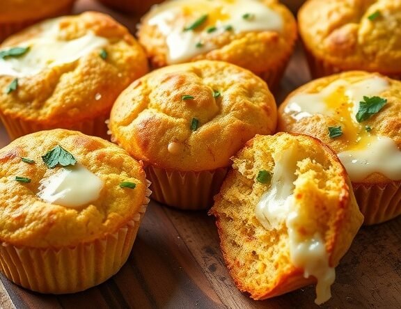 Savory Cheese and Herb Breakfast Muffins