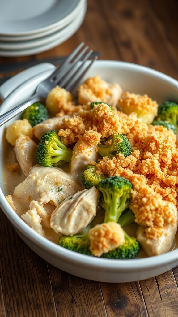 Chicken Broccoli Stuffing Casserole