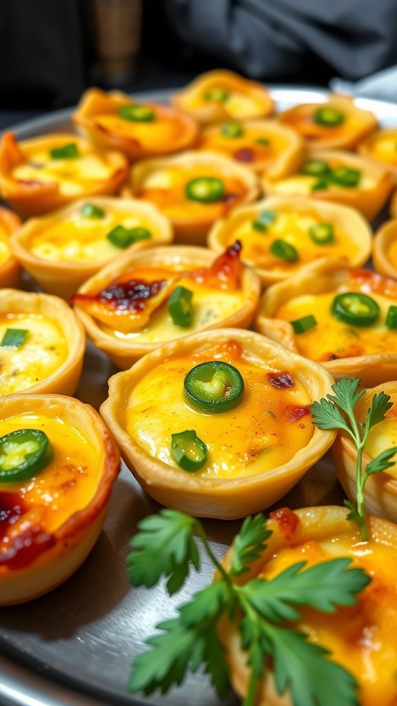 Spicy Jalapeño and Cheese Mini Quiches