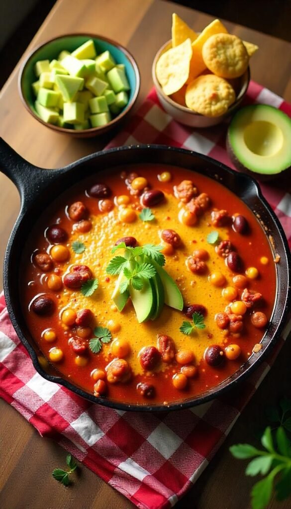 Hearty Chicken and Bean Chili Casserole Hearty Chicken and Bean Chili Casserole