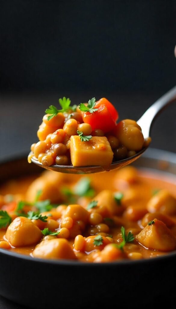 Hearty Chicken and Lentil Casserole
