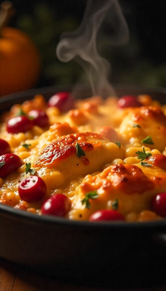 Savory Cranberry Chicken Casserole