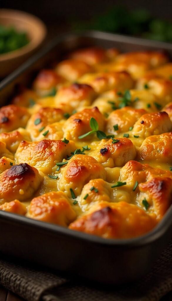 Savory Chicken and Stuffing Casserole