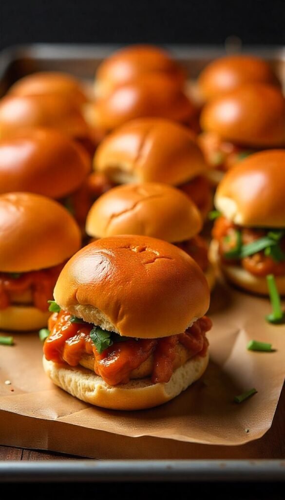 Savory BBQ Pulled Chicken Sliders