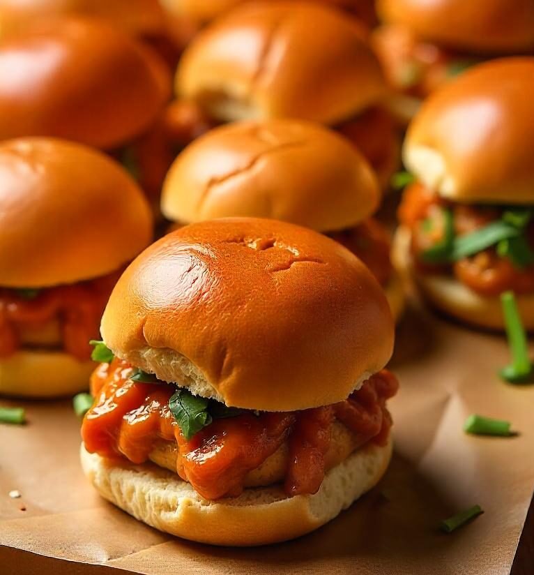 Savory BBQ Pulled Chicken Sliders