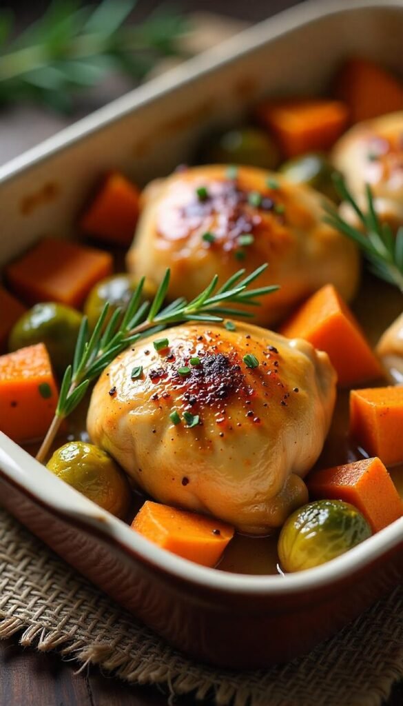 Rustic Chicken And Vegetable Bake Rustic Chicken And Vegetable Bake