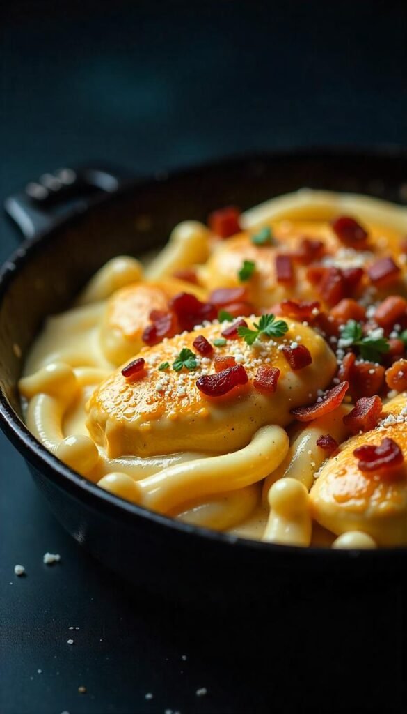 Creamy Chicken Bacon Pasta Bake Creamy Chicken Bacon Pasta Bake