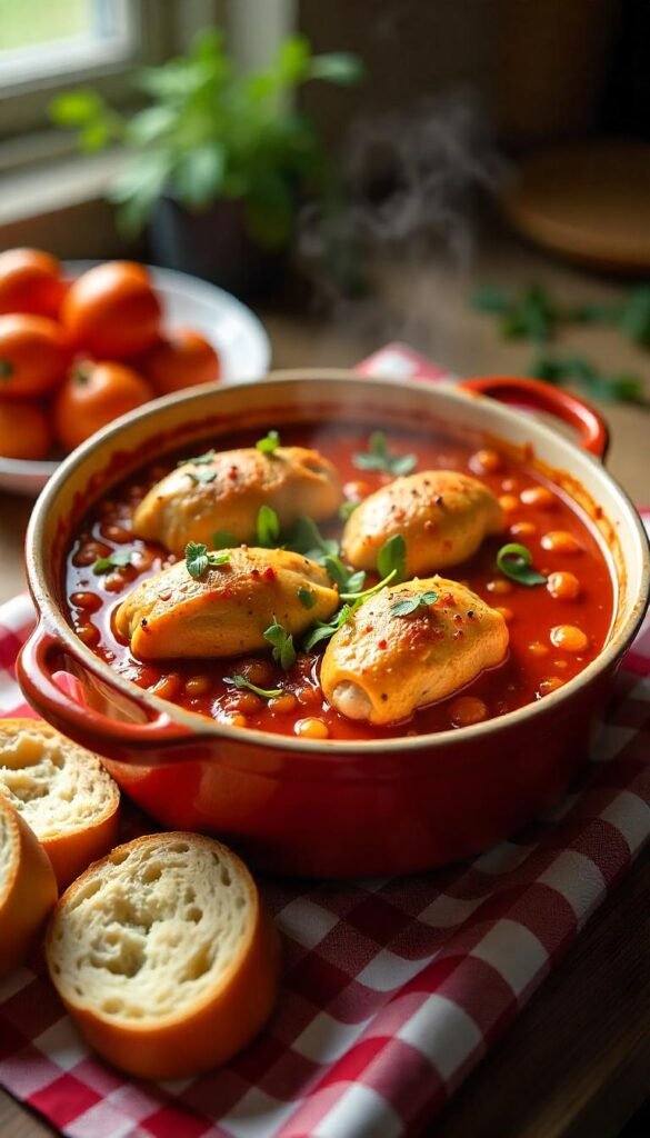 Hearty Chicken Cacciatore Casserole