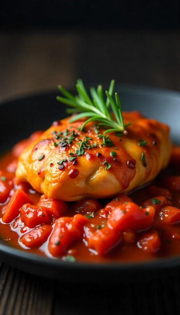 Hearty Chicken Cacciatore Casserole
