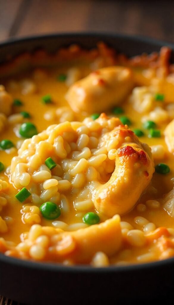 Cheesy Chicken and Rice Casserole Cheesy Chicken and Rice Casserole