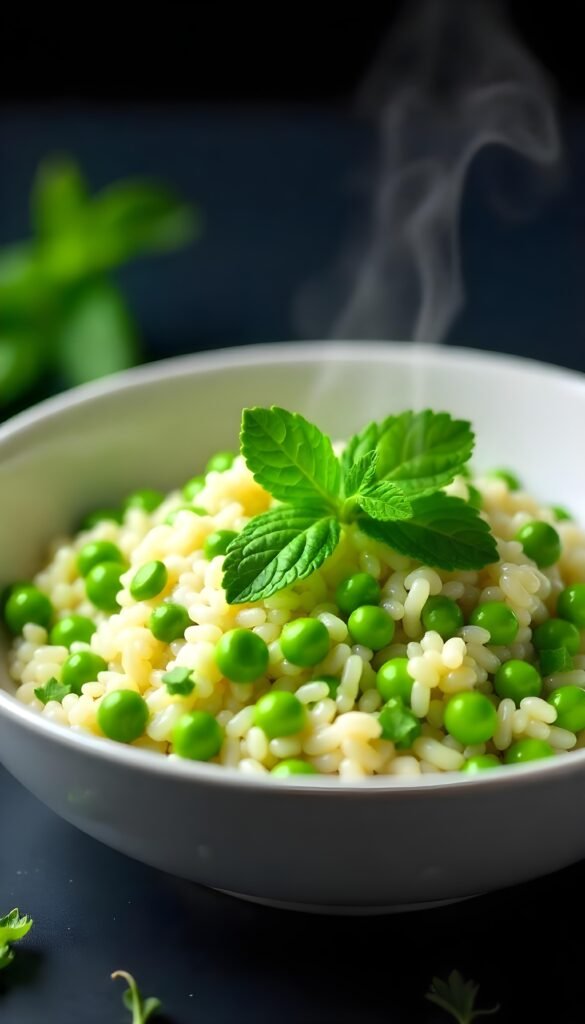 Spring Pea and Mint Risotto