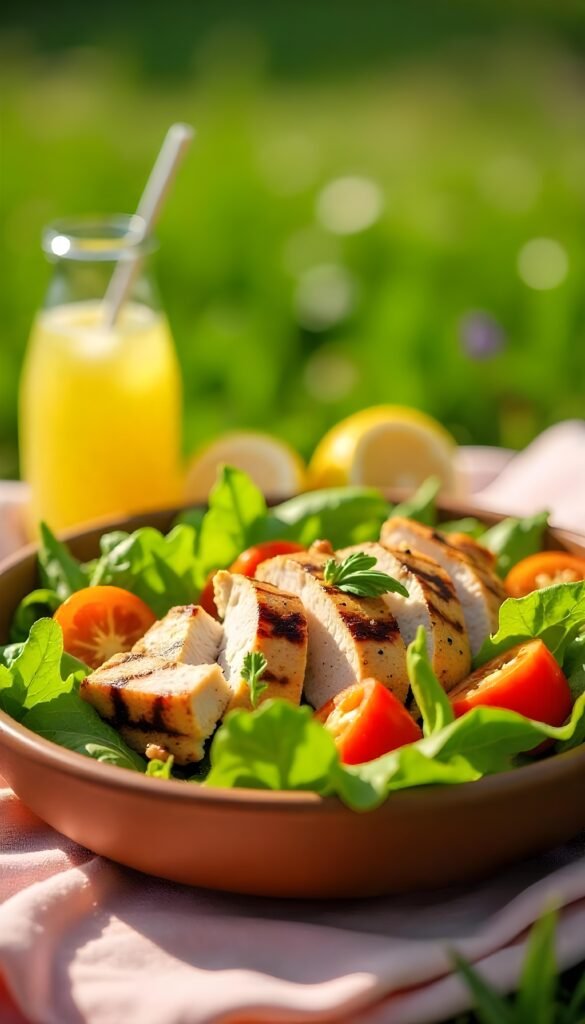 Fresh Mixed Green Salad with Zesty Lemon Vinaigrette