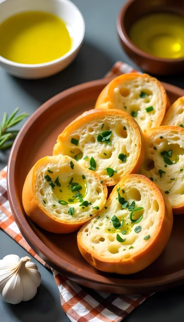 Savory Garlic Bread with Fresh Herbs