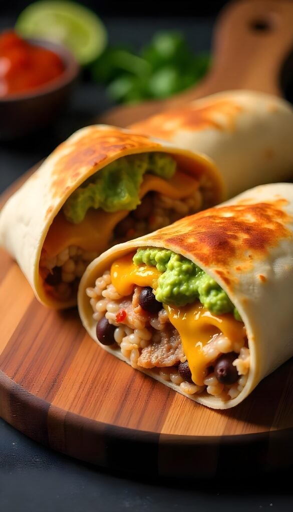 Savory Pork Carnitas Burrito