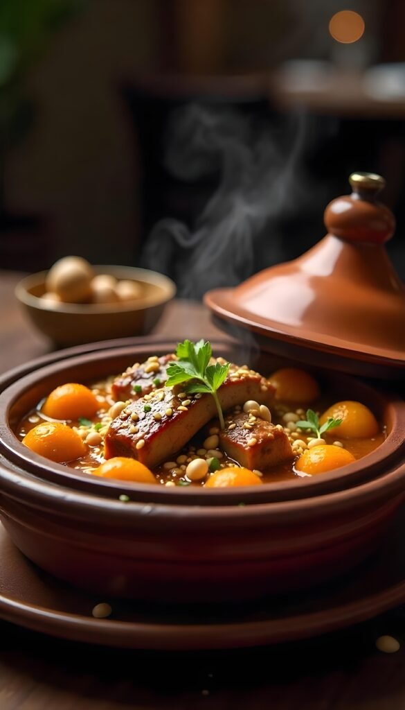 Savory Duck and Apricot Tagine