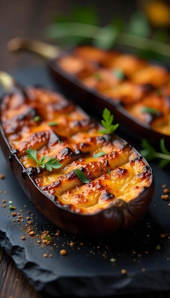 Delicious Spiced Grilled Eggplant