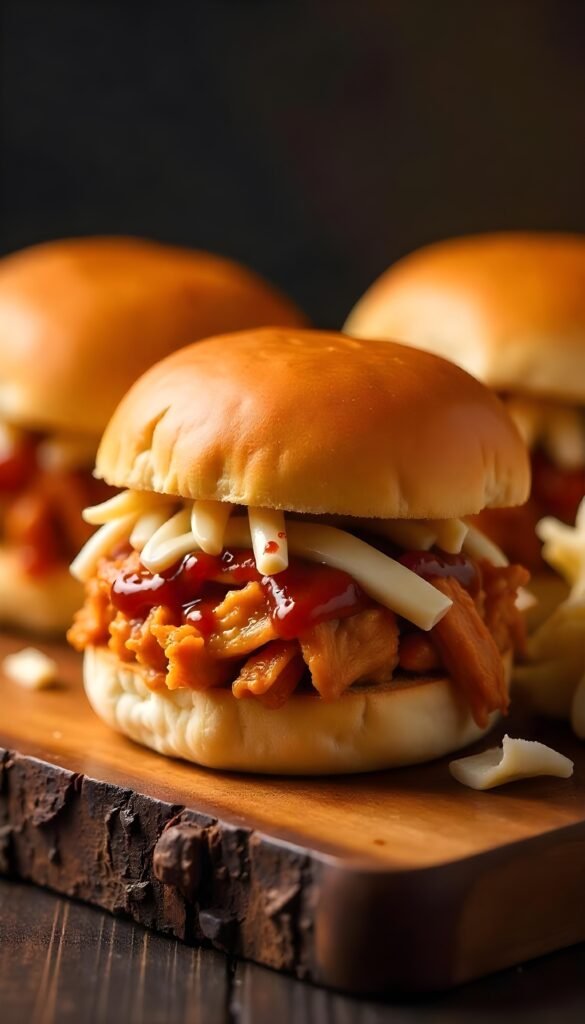 Savory BBQ Pulled Chicken Sliders