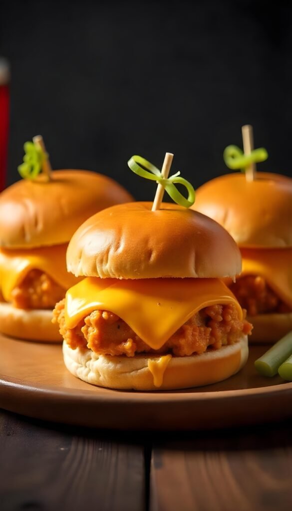 Spicy Buffalo Chicken Sliders