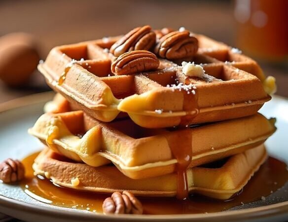 Cinnamon Roll Waffles