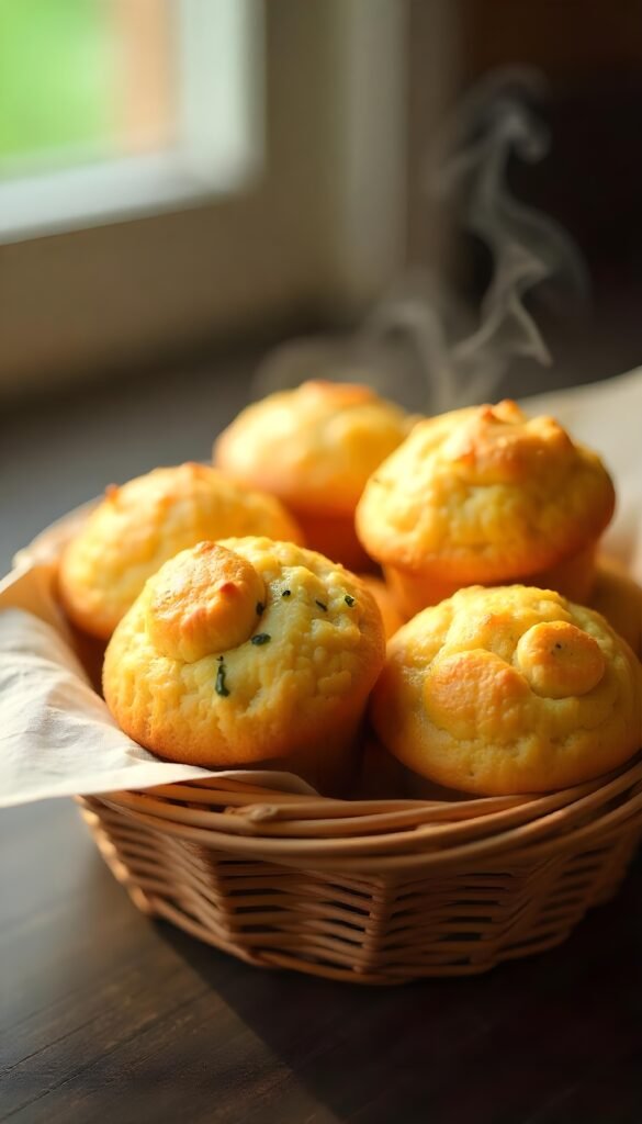 Savory Cheese and Herb Breakfast Muffins