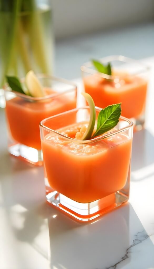 Elegant Chilled Gazpacho Shots