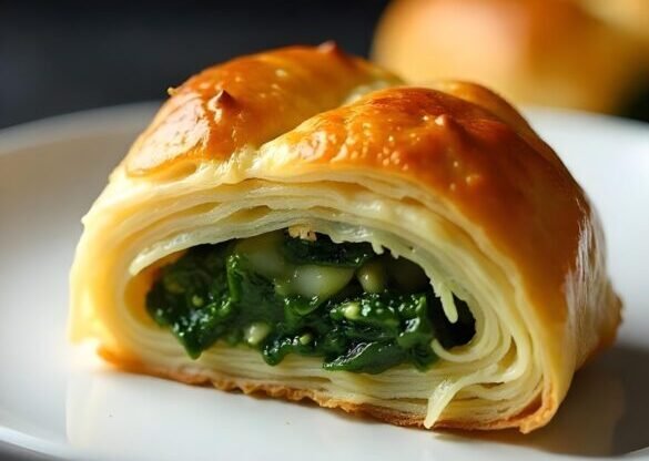 Elegant Spinach and Feta Stuffed Puff Pastry